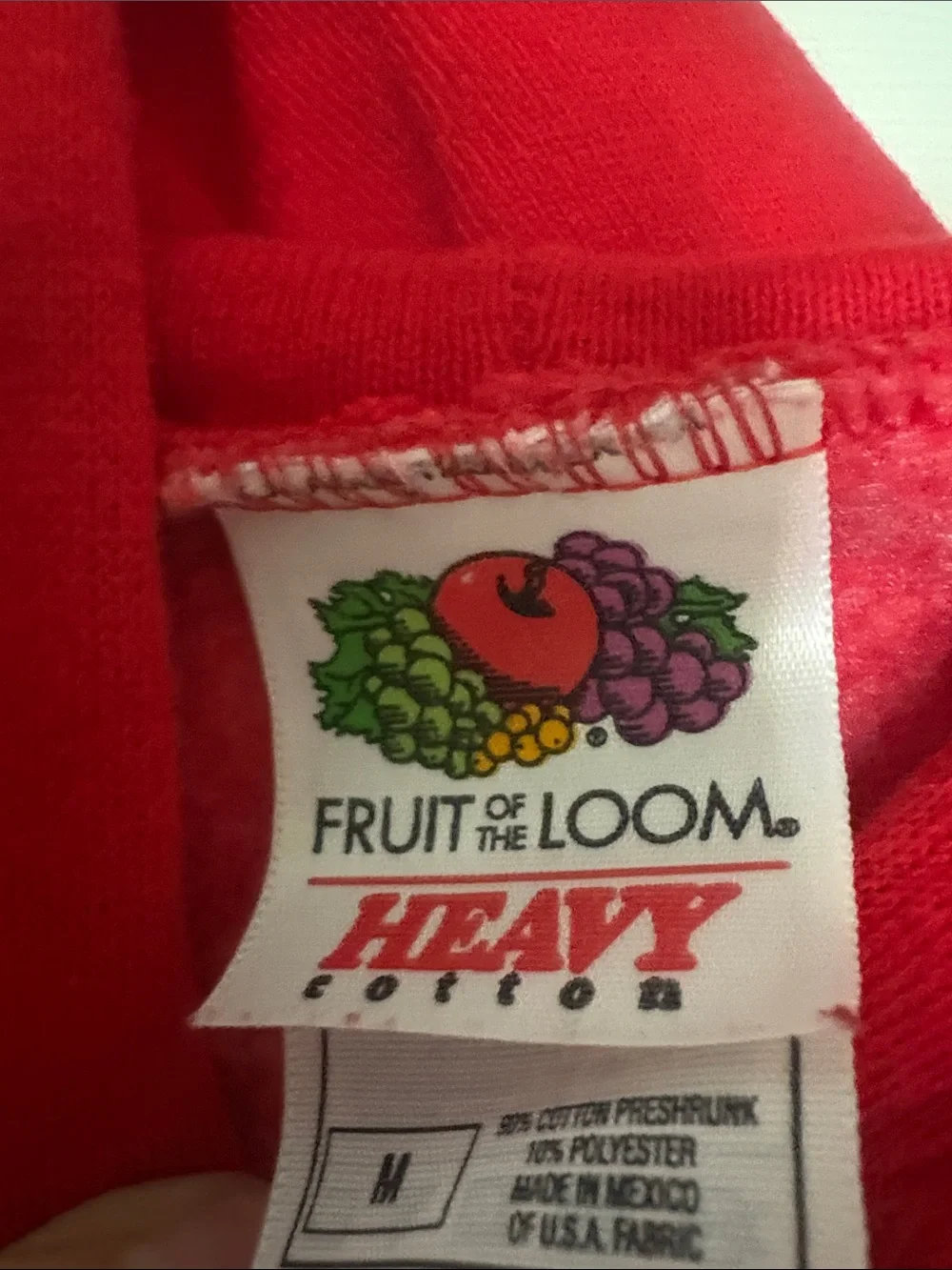 Fruit of the Loom Red Ohio State Crewneck Hoodie